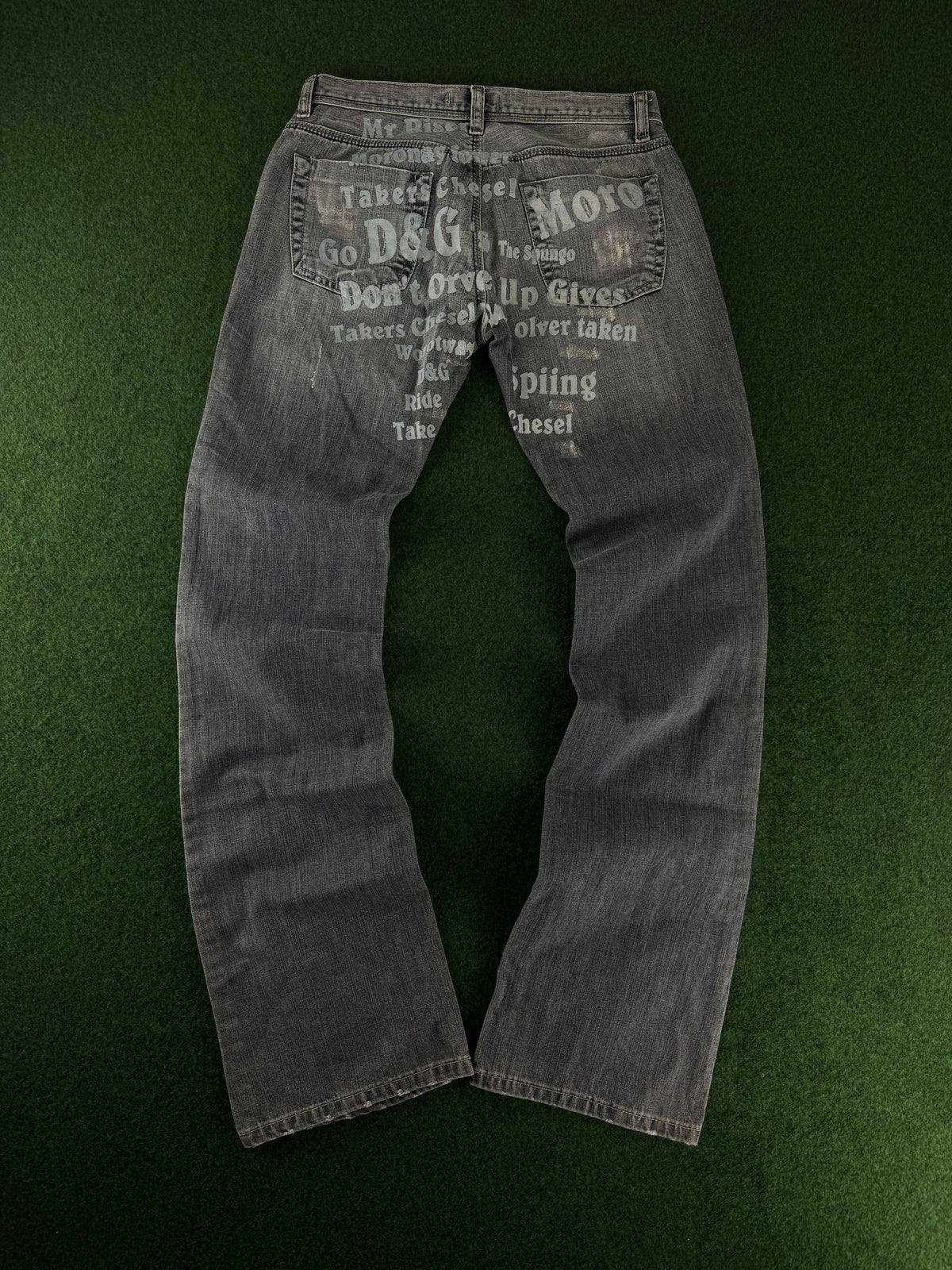 D&G Dolce & Gabbana Distressed Jeans Vintage Grau