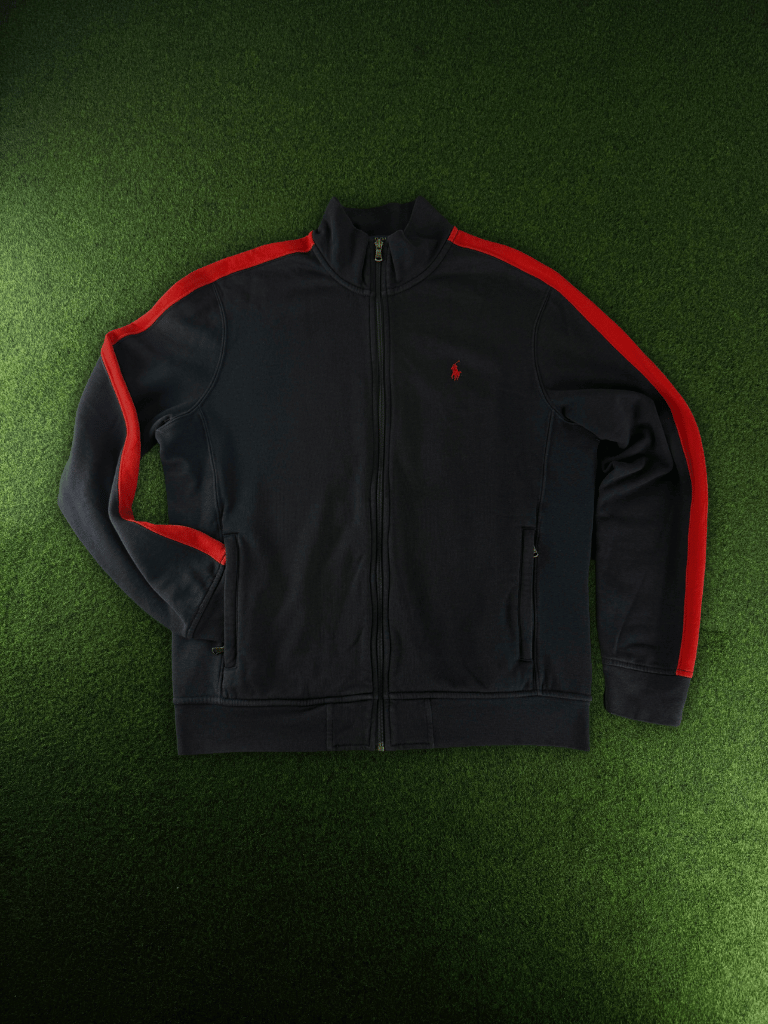 Polo Ralph Lauren Sweatjacke Vintage Herren Gr. L Navy