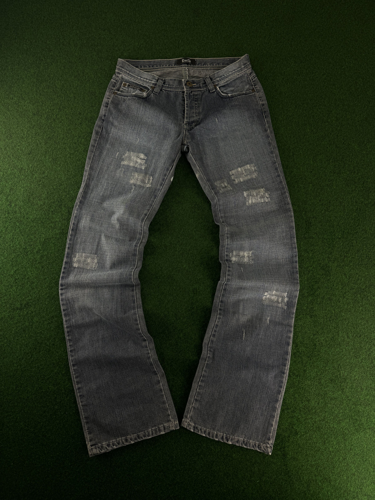D&G Dolce & Gabbana Distressed Jeans Vintage Grau